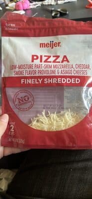 Italian Style 4 Cheese Pizza Low-Moisture Part-Skim Mozzarella, Cheddar, Smoked Provolone & Asiago Finely Shredded Cheeses