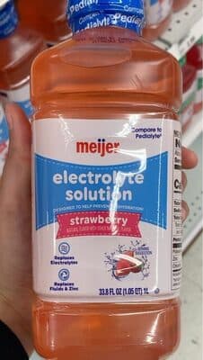 Electrolyte solution strawberry