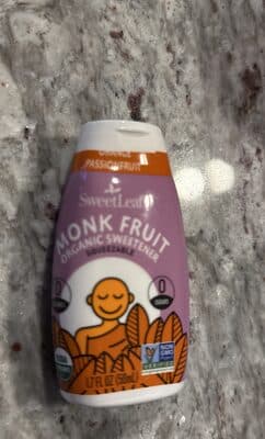 Orange Passionfruit Monk Fruit Organic Sweetener Squeezable