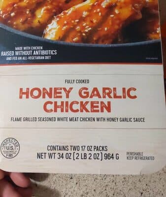 Honey garlic chicken
