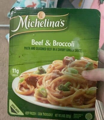 Beef & Broccoli Pasta and Seasoned Beef in a Savory Ginger Sauce