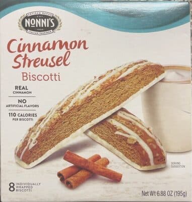 Nonni's Cinnamon Streusel Biscotti