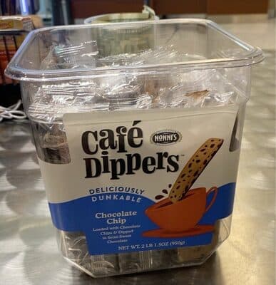 Chocolate Chip Loaded With Chocolate Chips & Dipped In Semi-Sweet Chocolate Cafe Dippers