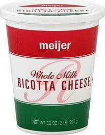 Italian Style Ricotta Whole Milk Cheese