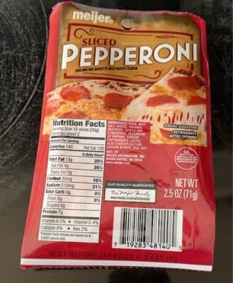 Sliced Pepperoni
