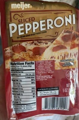 Sliced Pepperoni
