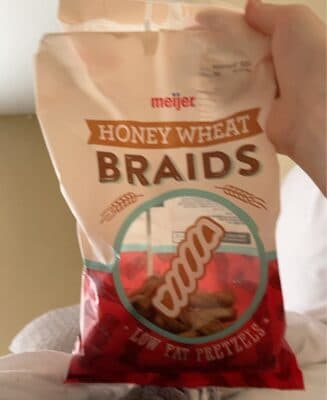 Honey Wheat Braids Low Fat Pretzels
