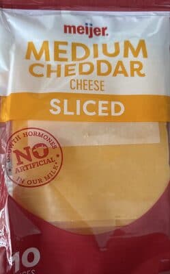 Medium Cheddar Cheese Slices