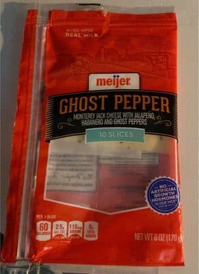 Ghost Pepper Monterey Jack Cheese with Jalapeno, Habanero and Ghost Peppers