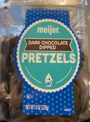 Dark Chocolate Dipped Pretzels