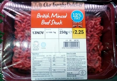 British Minced Beef Steak