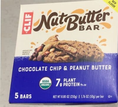 Clif Chocolate Chip & Peanut Butter Nut Butter Bar