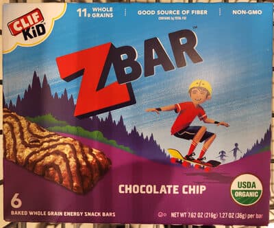 Chocolate Chip Baked Whole Grain Energy Snack Bars