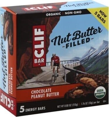 Chocolate Peanut Butter Organic Nut Butter Filled Energy Bars