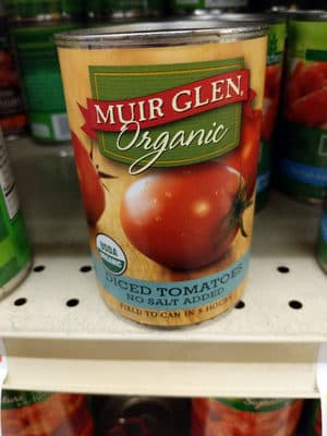 Organic No Salt Added Diced Tomatoes