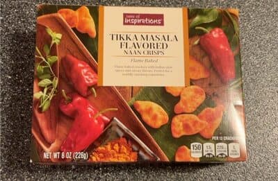 Tikka Masala Flavored Naan Crisps Crackers