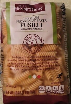 Premium Bronze Cut Pasta Macaroni Product, Fusilli