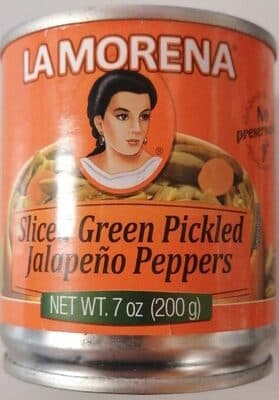 La Morena, Jalapeno Peppers, Sliced Green Pickles