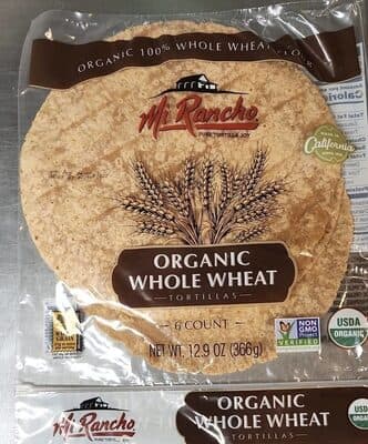 Organic Whole Wheat Tortillas