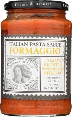 Formaggio Tomato, Ricotta & Parmigiano Reggiano Italian Pasta Sauce