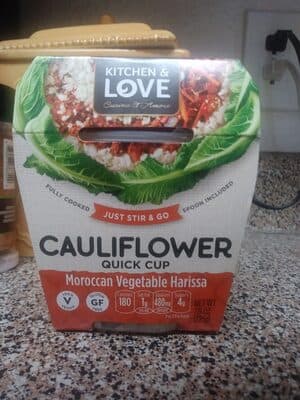 Moroccan Vegetable Harissa Cauliflower Quick Cup