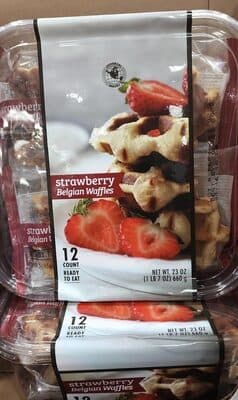 Strawberry Belgian mwffles