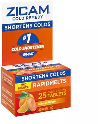 Zinc Cold Remedy RapidMelts Quick Dissolve Tablets - Citrus