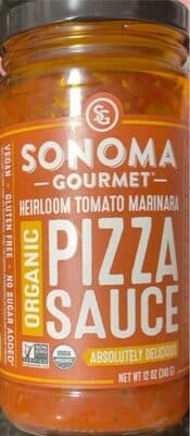 Gourmet Heirloom Tomato Marinara Organic Pizza Sauce