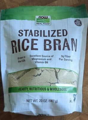 Stabilized Rice Bran