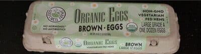 Organic Grade A Large Brown Eggs