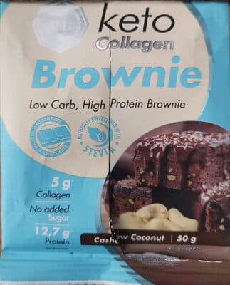 Keto Collagen Brownie - Cashew Coconut - Low Carb, High Protein