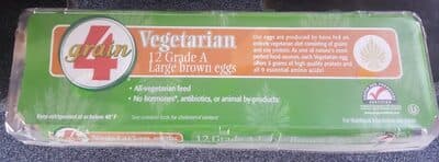 Vegetarian Grade A Large Brown Eggs