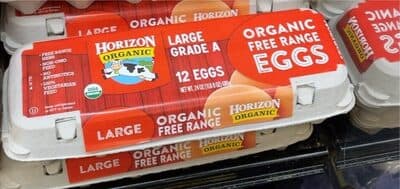 Organic Free Range Grade A Eggs