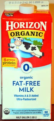 Organic Pasture-Raised Fat-Free Milk