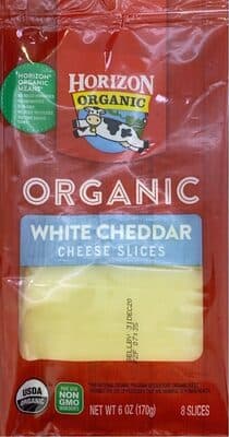 Organic White Cheddar Cheese Slices