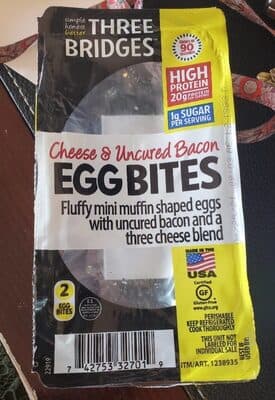 Cheese & Uncured Bacon Egg Bites
