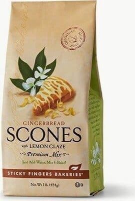Gingerbread Scones With Lemon Glaze