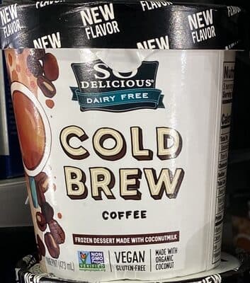 Coconut Milk Cold Brew Coffee Non-Dairy Frozen Dessert