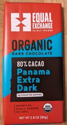 Panama Extra Dark Organic 80% Cacao Dark Chocolate