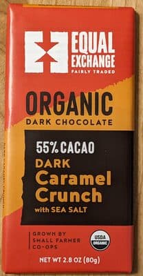 Caramel Crunch with Sea Salt Organic 55% Cacao Dark Chocolate