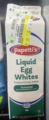 Liquid egg whites