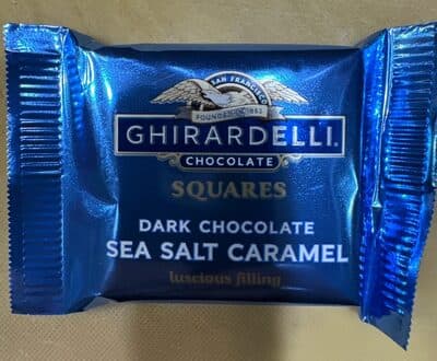 Ghirardelli squares dark chocolate sea salt caramel