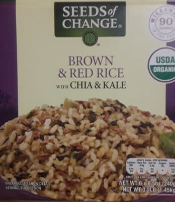 ORGANIC BROWN & RED RICE WITH CHIA & KALE