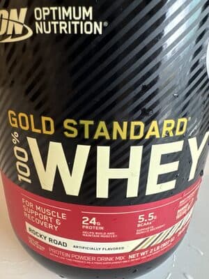 Rocky Road Flavored Gold Standard 100% Whey Protein Powder Drink Mix