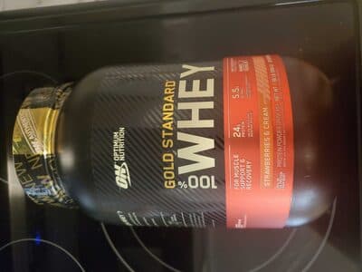 Strawberries & Cream Flavored Gold Standard 100% Whey Protein Powdered Drink Mix