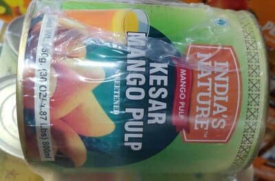 Sweetened Kesar Mango Pulp