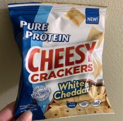 Weight cheddar cheesy crackers