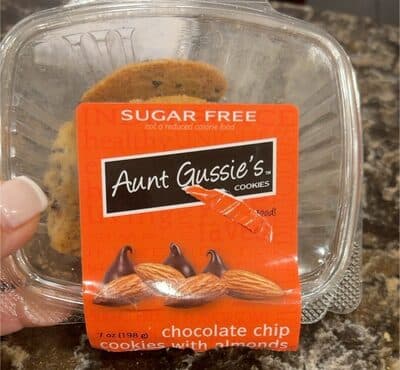 Sugar-Free Chocolate Chip Cookie With Almonds