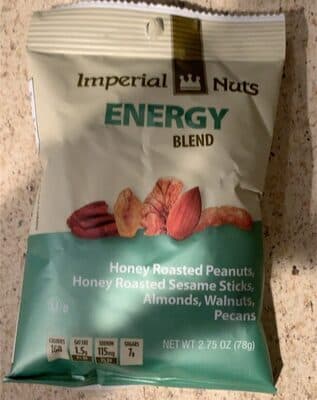 Energy Blend Almonds, Pecans, Walnuts, Honey Roasted Peanuts & Sesame Sticks