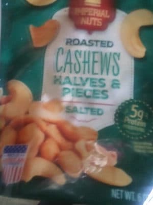 Roasted Cashews Halves & Pieces, Salted